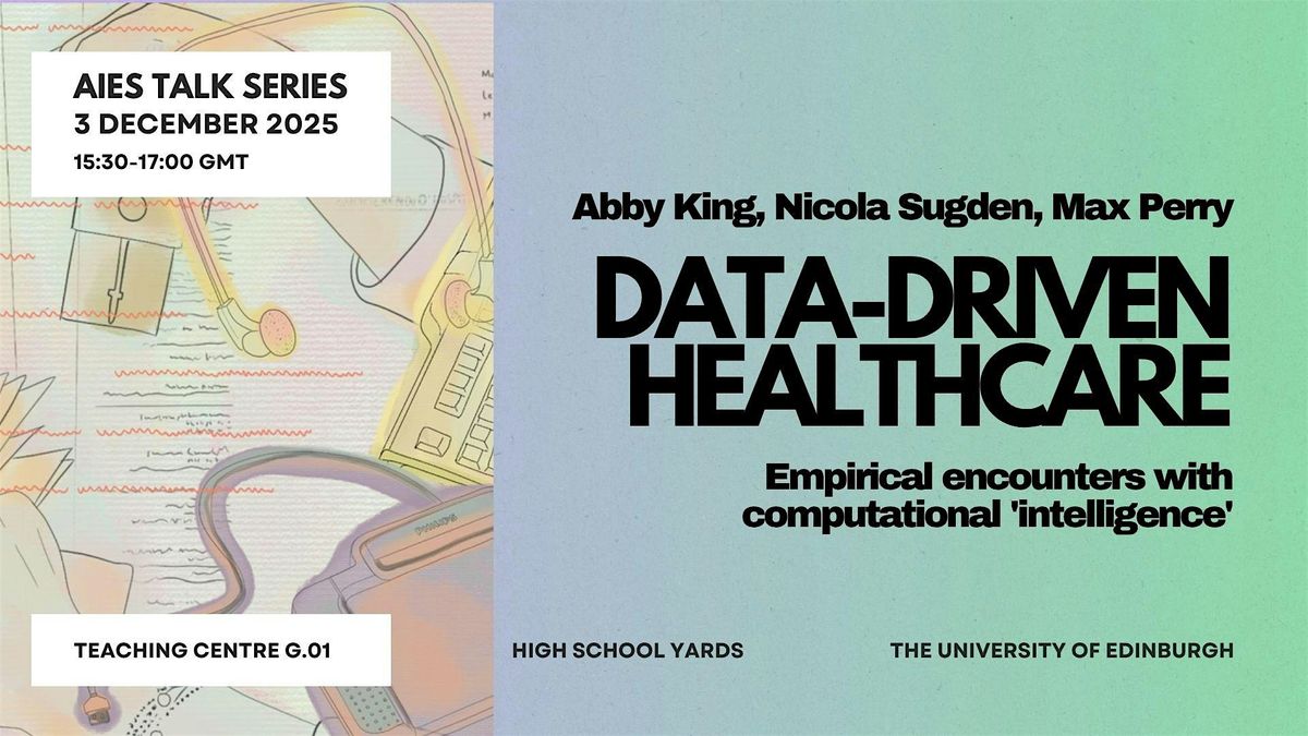 Data-Driven Healthcare, 3 December | Event in Edinburgh | AllEvents