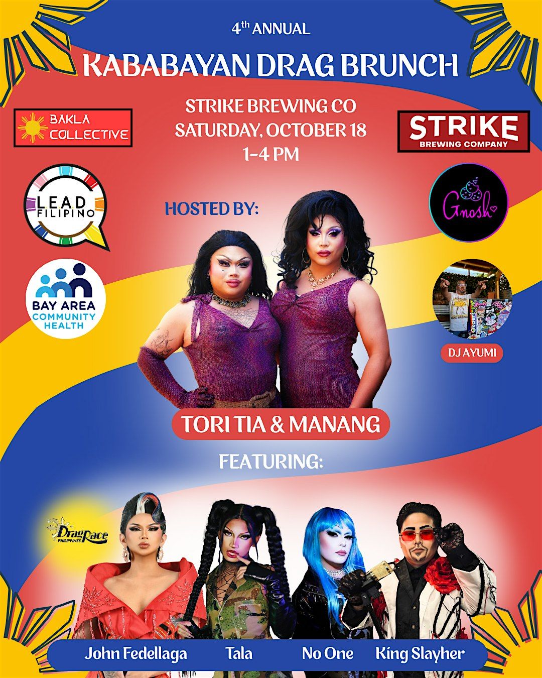 4th Annual Kababayan Drag Brunch, 18 October | Event in San Jose | AllEvents