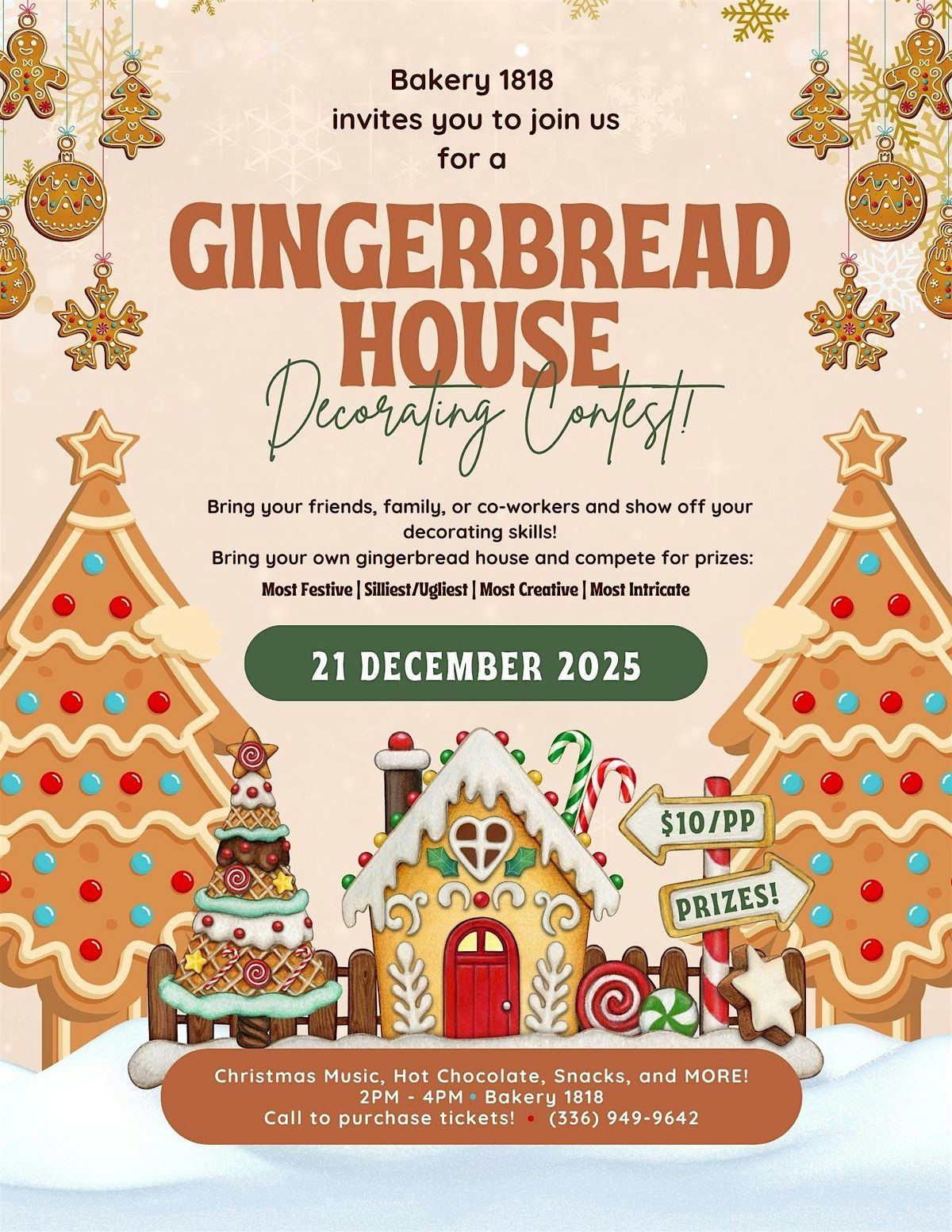 Gingerbread Decorating Contest, 21 December | Event in Madison | AllEvents