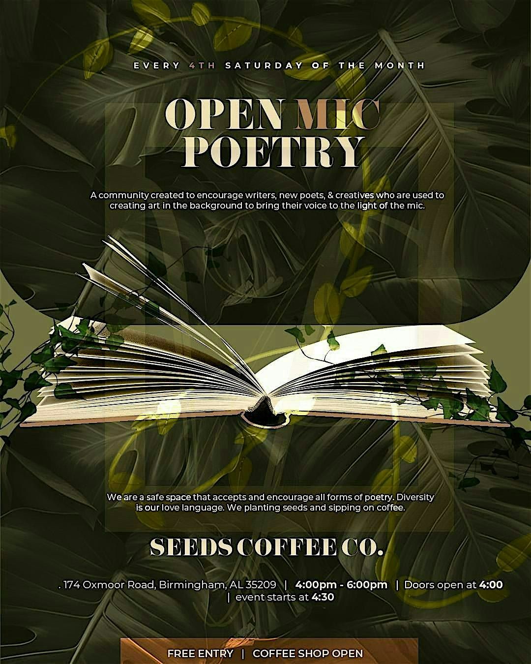 Birmingham Open Mic Poetry, 24 May | Event in Birmingham | AllEvents