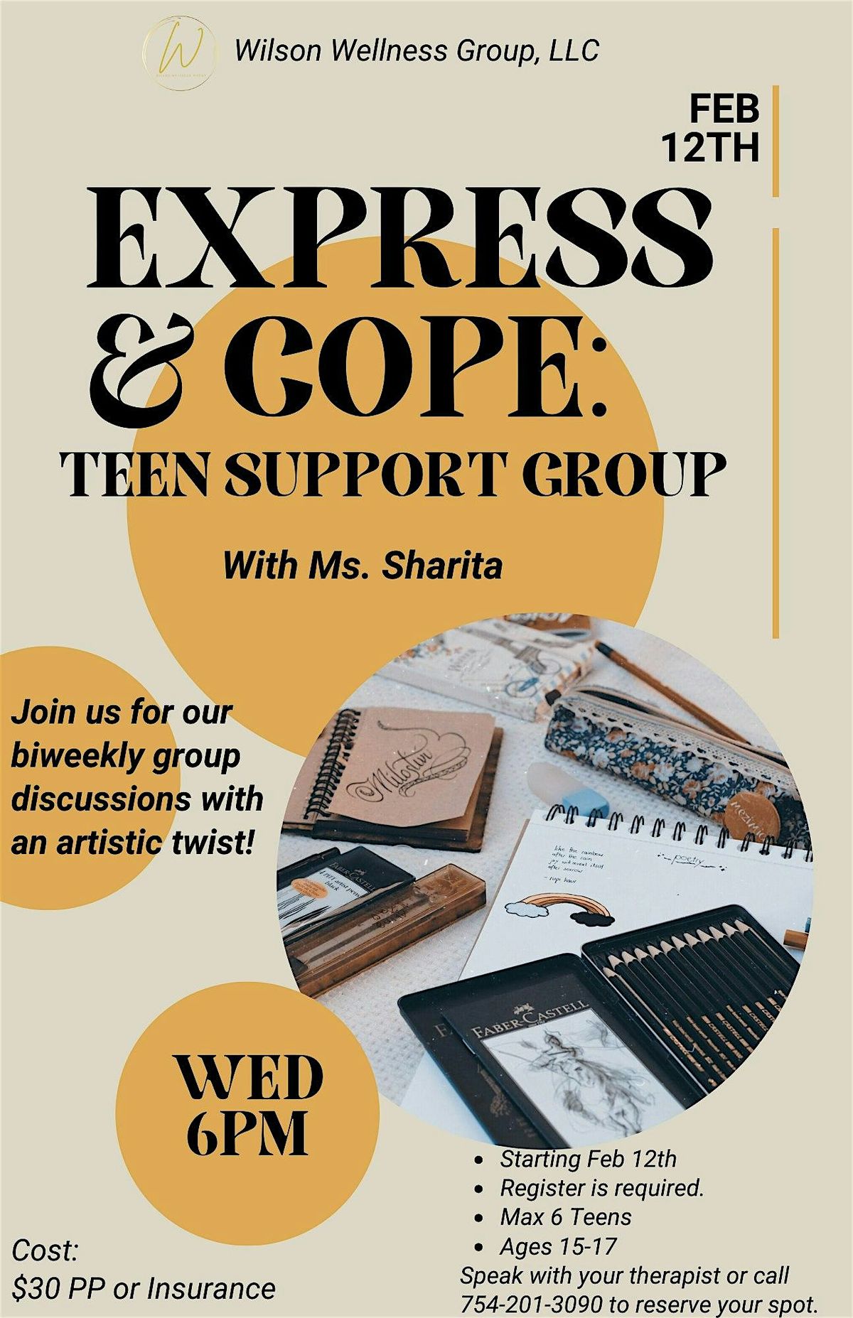 Express & Cope: Teen Support Group | Event in Tamarac | AllEvents