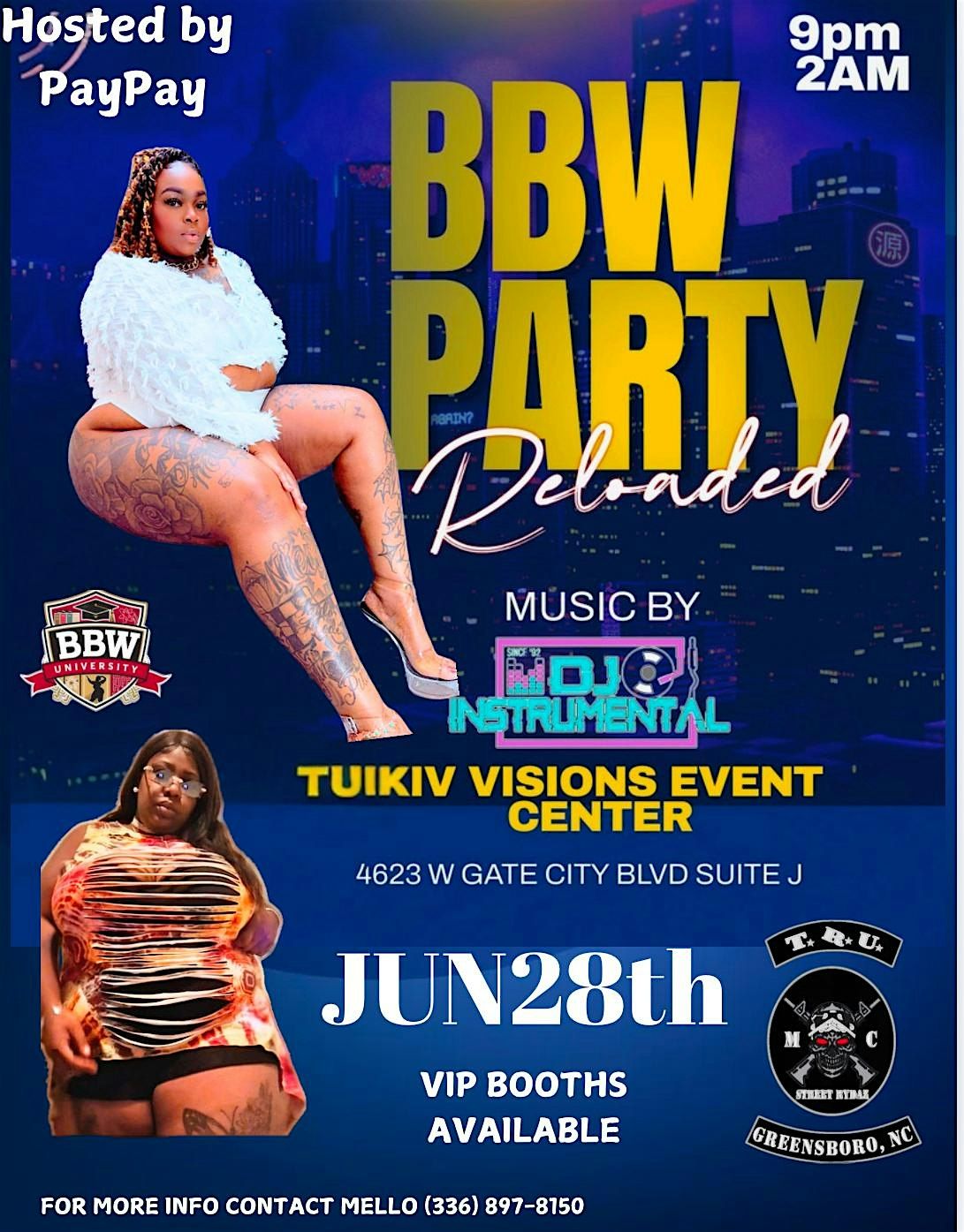 2025 BBW RELOADED, 28 June | Event in Greensboro | AllEvents