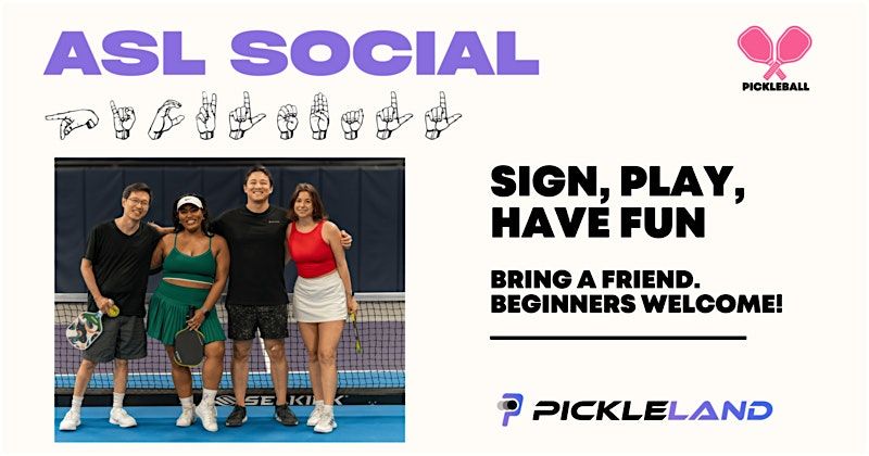 ASL Social (Hosted with Austin Deaf Pickleball), 2 August | Event in Pflugerville | AllEvents