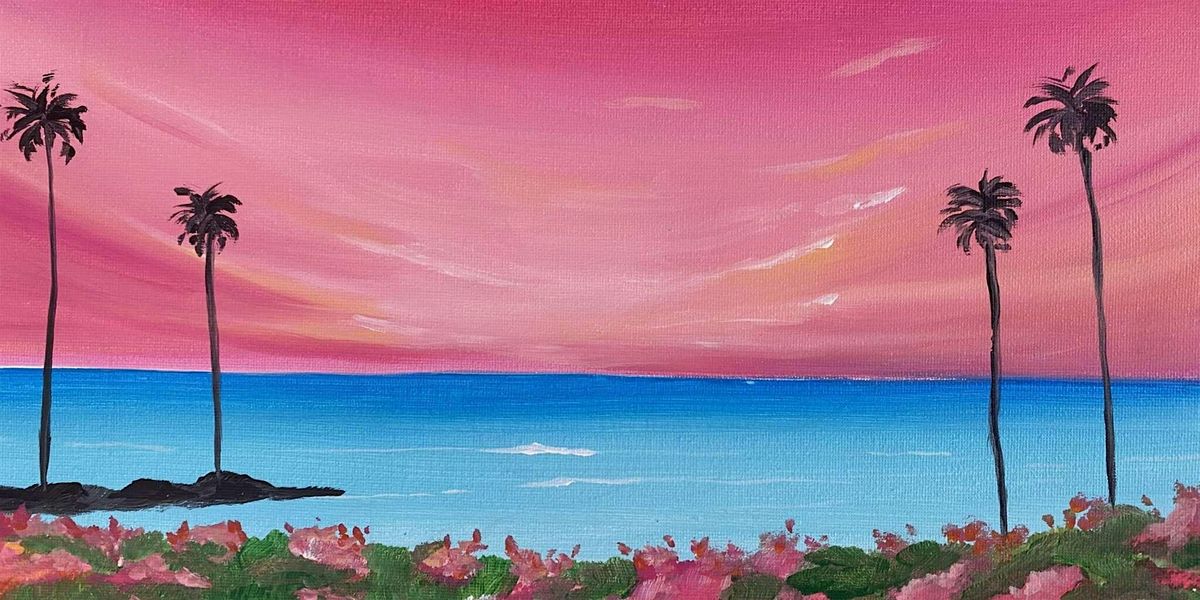Pink Island Sky - Paint and Sip by Classpop!™, 6 July | Event in Dana Point | AllEvents