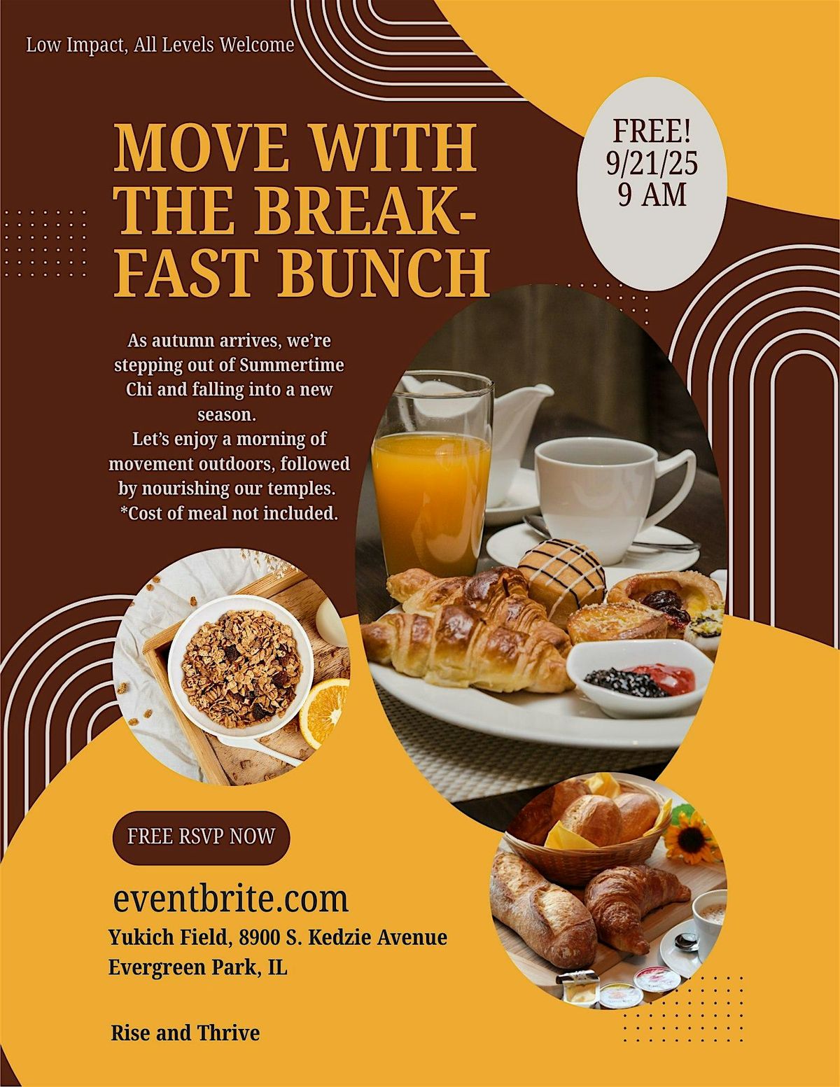 MOVE WITH THE BREAK-FAST BUNCH | Event in Evergreen Park | AllEvents