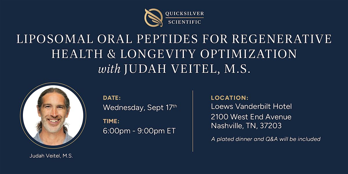 Quicksilver Scientific Private Dinner - Nashville, 17 September | Event in Nashville | AllEvents