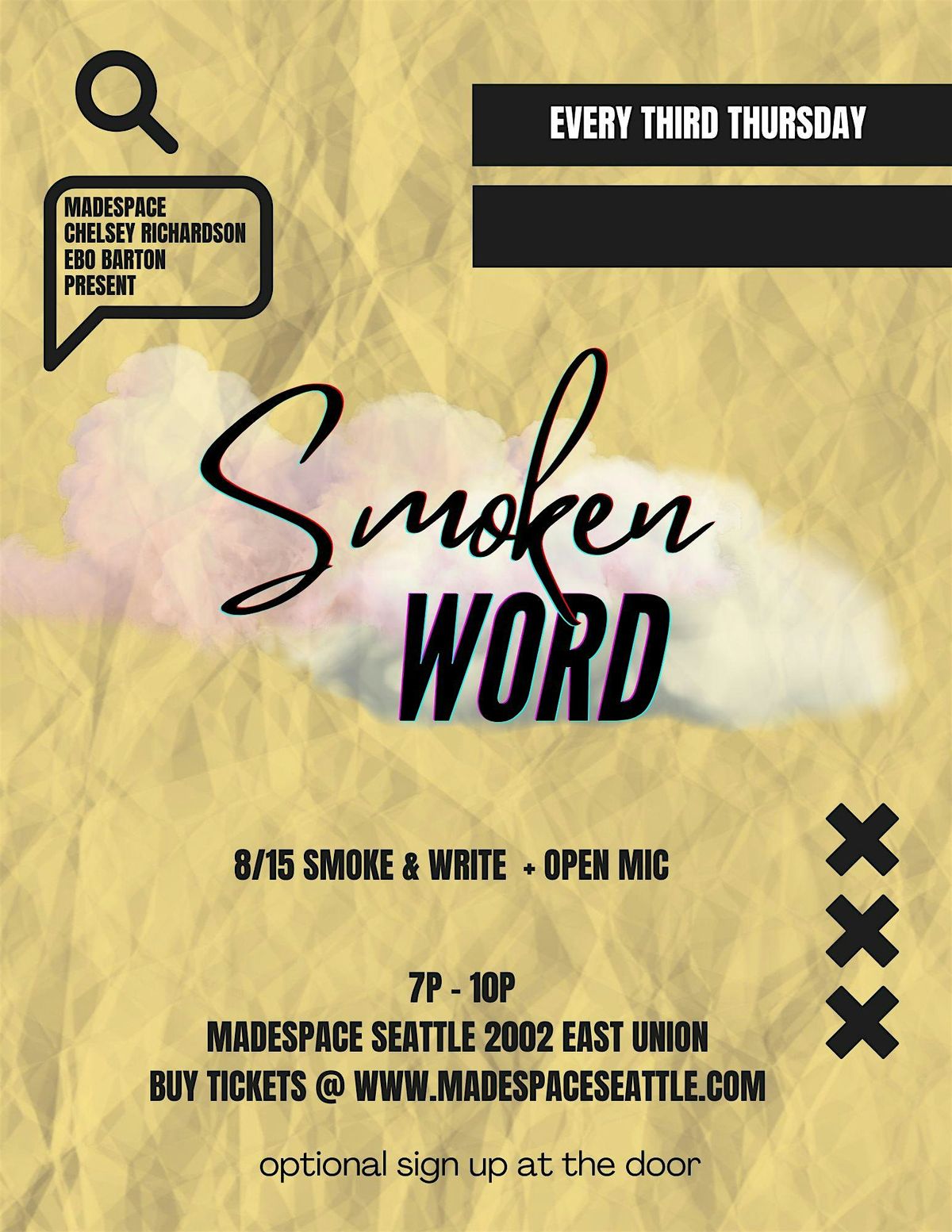 Smoken Word Open Mic, 15 May | Event in Seattle | AllEvents