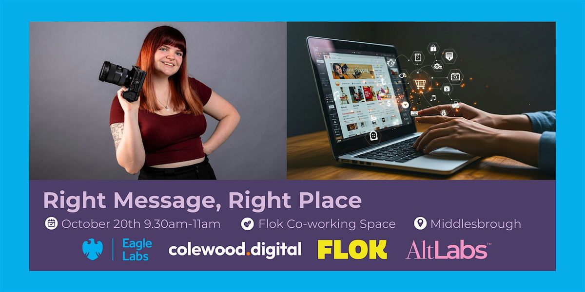 Right Message, Right Place, 20 October | Event in Middlesbrough | AllEvents
