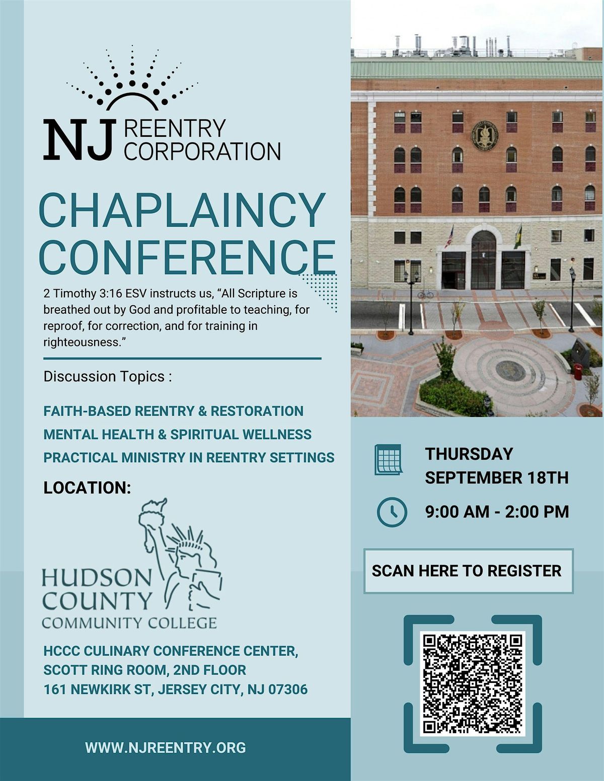 NJRC Chaplaincy Conference, 18 September | Event in Jersey City | AllEvents
