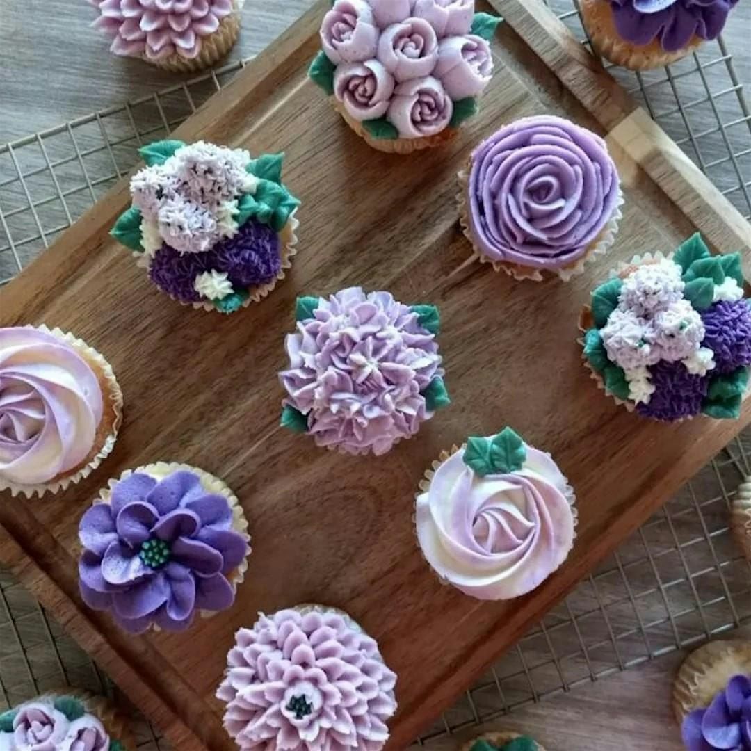 Purple floral cupcake decorating class at The Vineyard at Hershey, 21 September | Event in Middletown | AllEvents