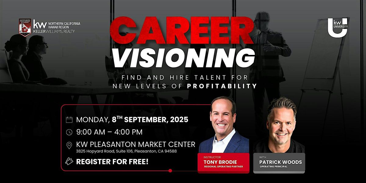 Career Visioning  with Tony & Patrick - Pleasanton, 8 September | Event in Pleasanton, | AllEvents