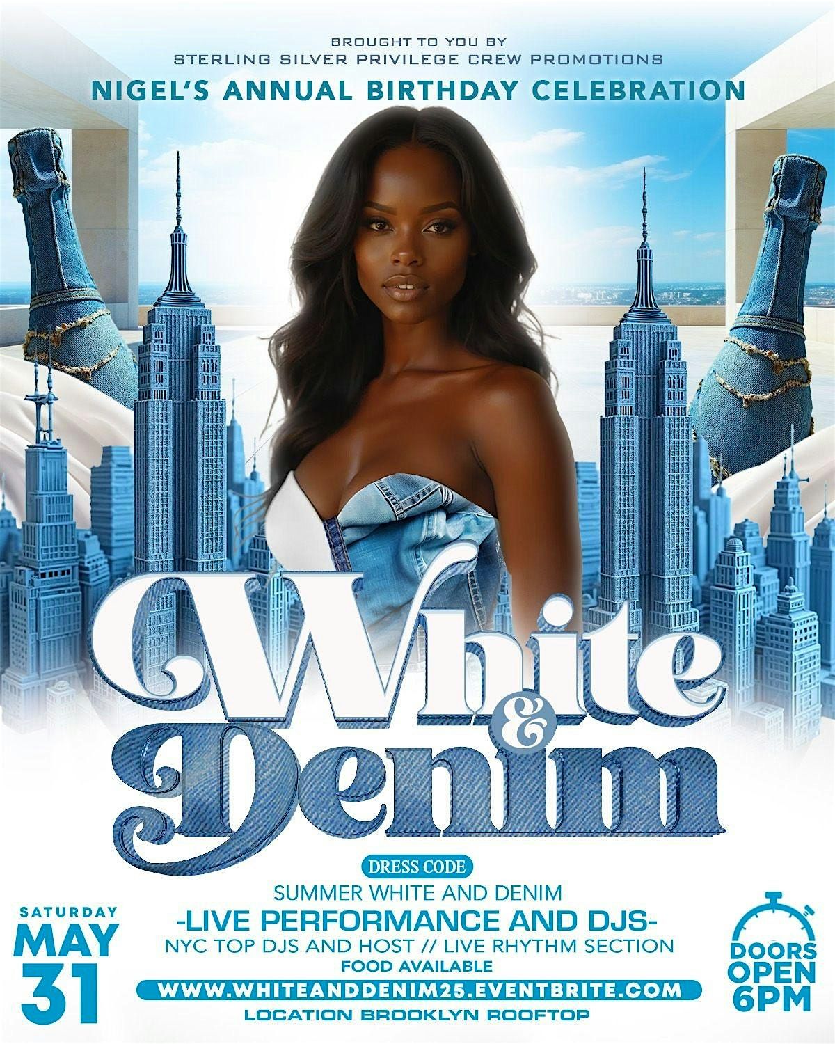 White & Denim, 31 May | Event in Queens | AllEvents