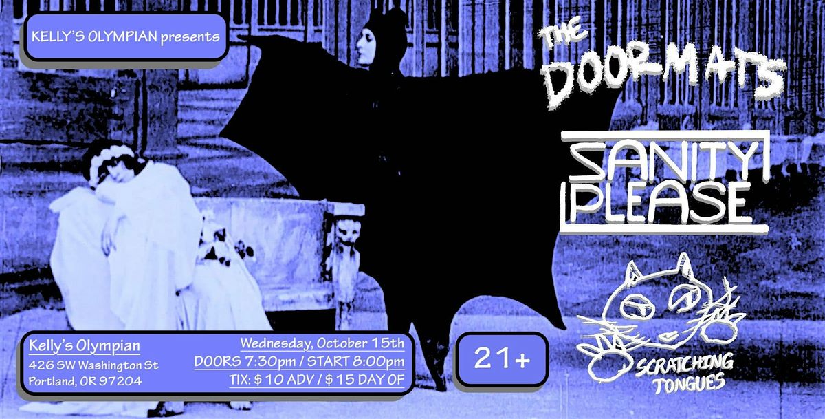 THE DOORMATS, SANITY PLEASE, SCRATCHING TONGUES, 15 October | Event in Portland | AllEvents