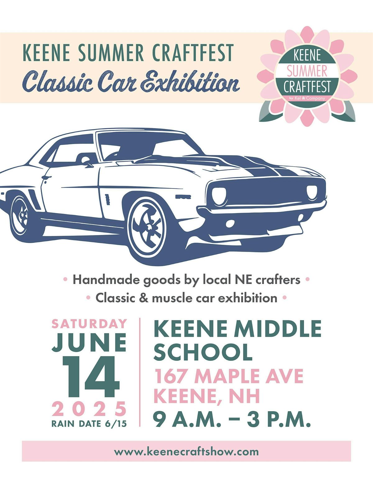 Keene Outdoor Craftfest & Classic Car Exhibition 2025, 14 June | Event in Keene | AllEvents