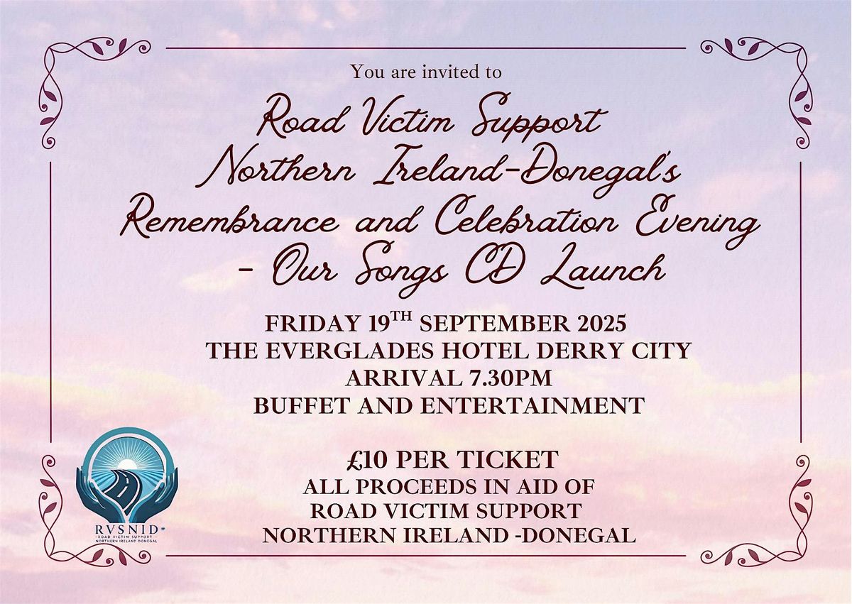 Rememberance & Celebration Evening- Our Song CD Launch, 19 September | Event in Londonderry | AllEvents