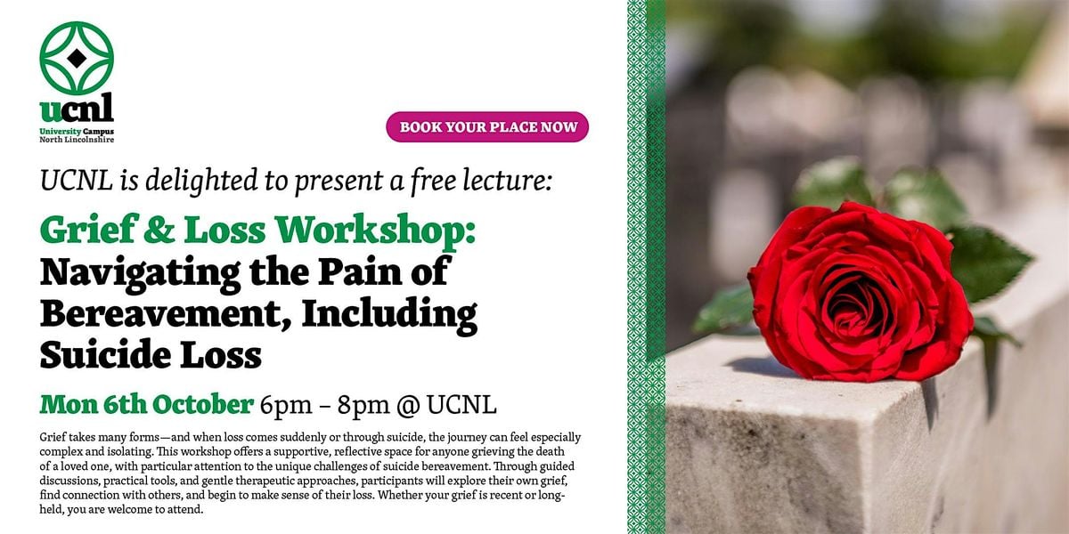 Grief & Loss Workshop, 6 October | Event in Scunthorpe | AllEvents