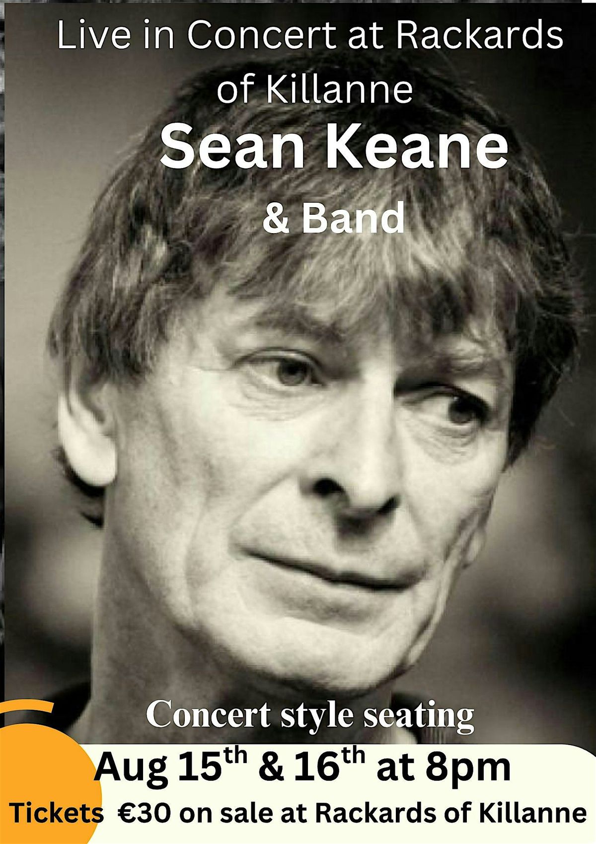 Sean Keane & Band, 15 August | Event in Enniscorthy | AllEvents