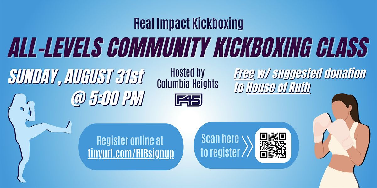 All-Levels Community Kickboxing Class, 31 August | Event in Washington | AllEvents