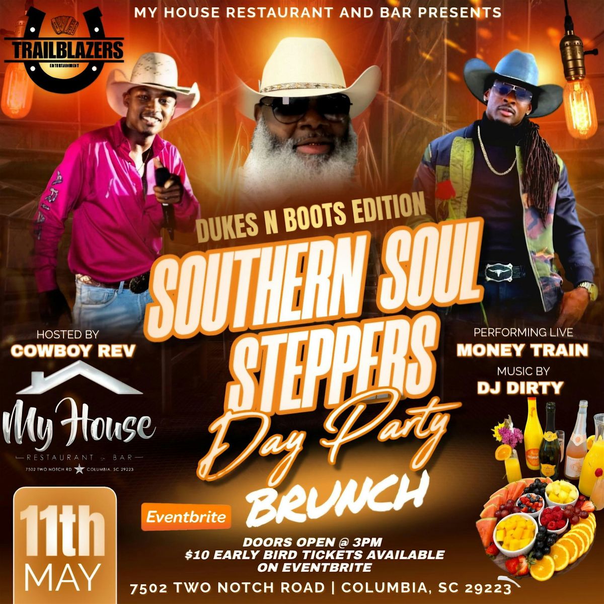 Southern Soul Steppers Day Party Brunch Dukes & Boots Edition, 11 May | Event in Columbia | AllEvents