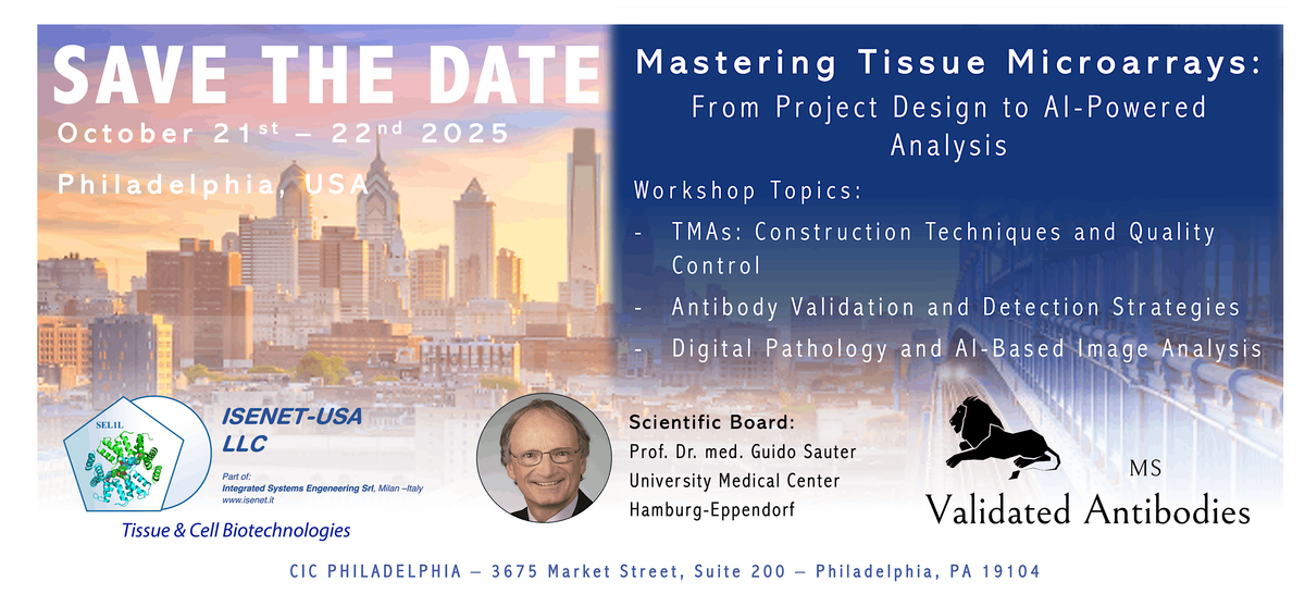 "Mastering Tissue Microarray: From Project Design to AI-Powered Analysis", 21 October | AllEvents