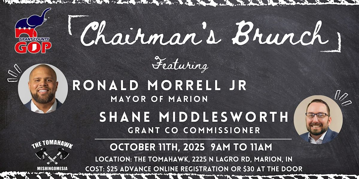 Grant County GOP October Brunch, 11 October | Event in Marion | AllEvents