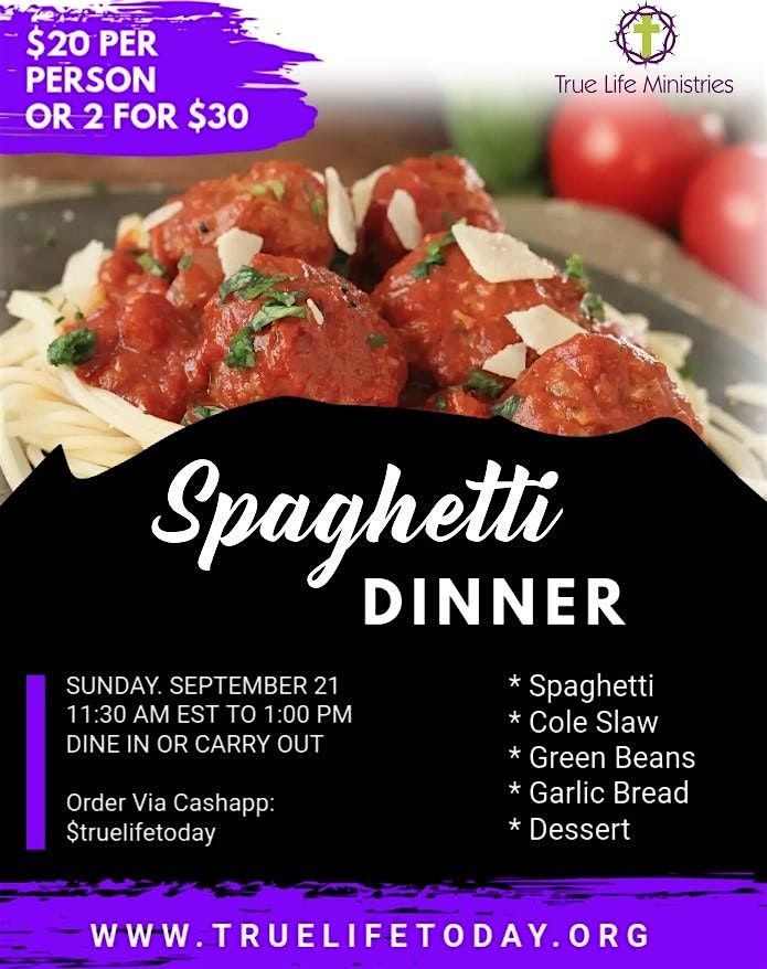 Spaghetti Dinner, 21 September | Event in South Bend | AllEvents