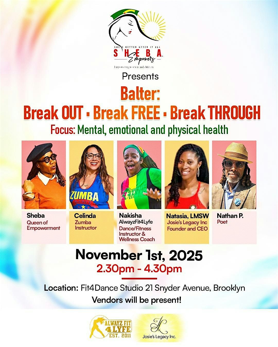 Balter: Break OUT,  Break FREE, Break THROUGH, 1 November | Event in Brooklyn | AllEvents