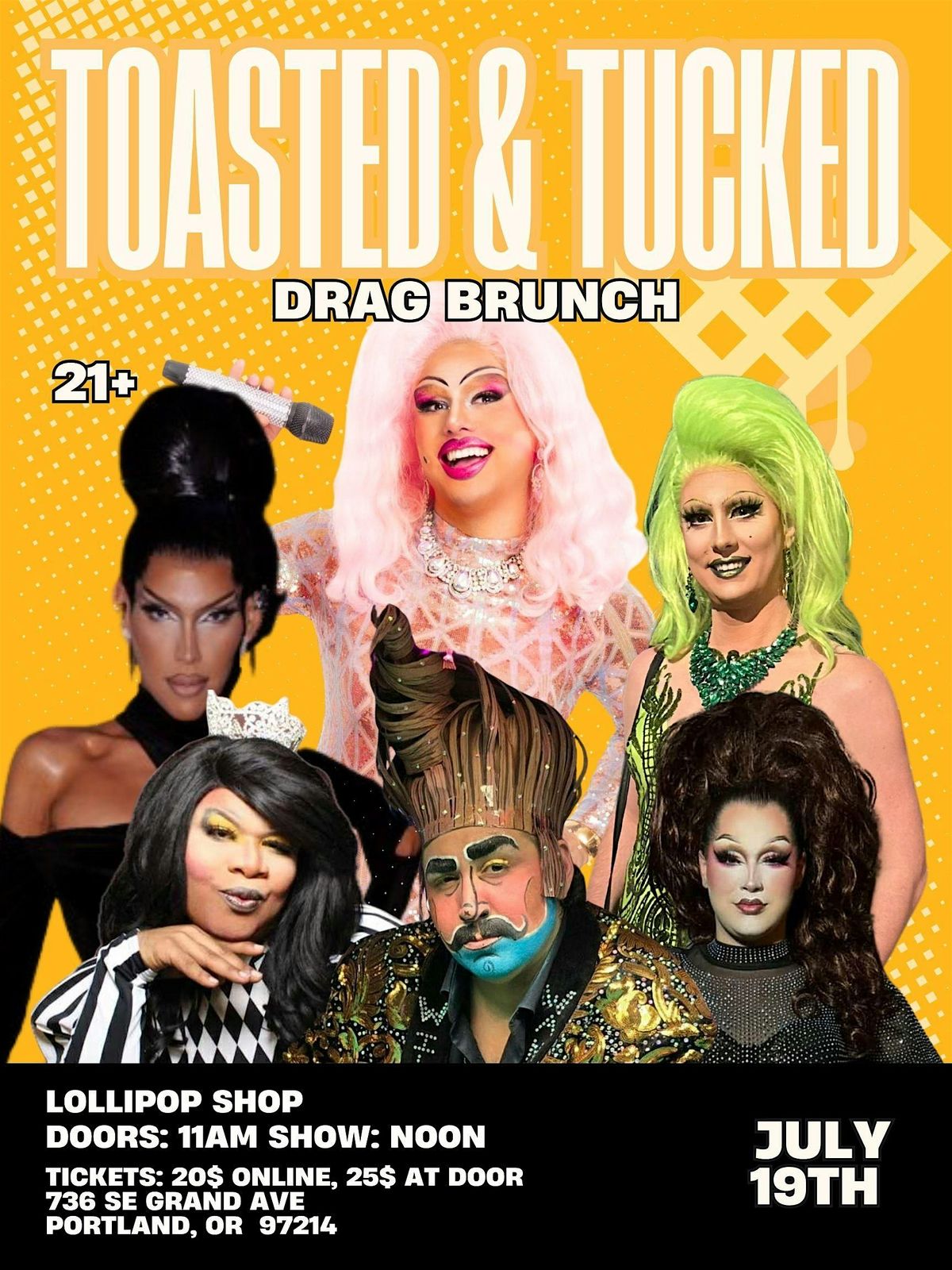 Toasted + Tucked: Drag Brunch at Lollipop Shoppe Hosted by Quesa D'Mondays, 19 July | Event in Portland | AllEvents