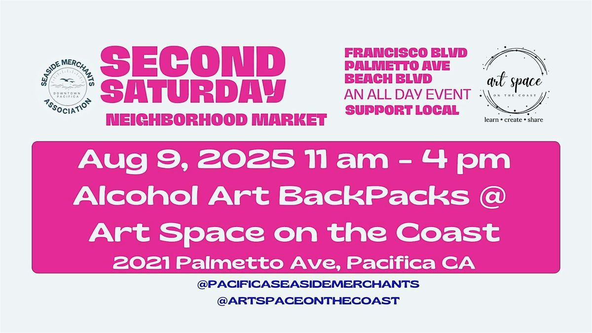Second Saturday in Pacifica - Alcohol Ink Backpacks, 9 August | Event in Pacifica | AllEvents