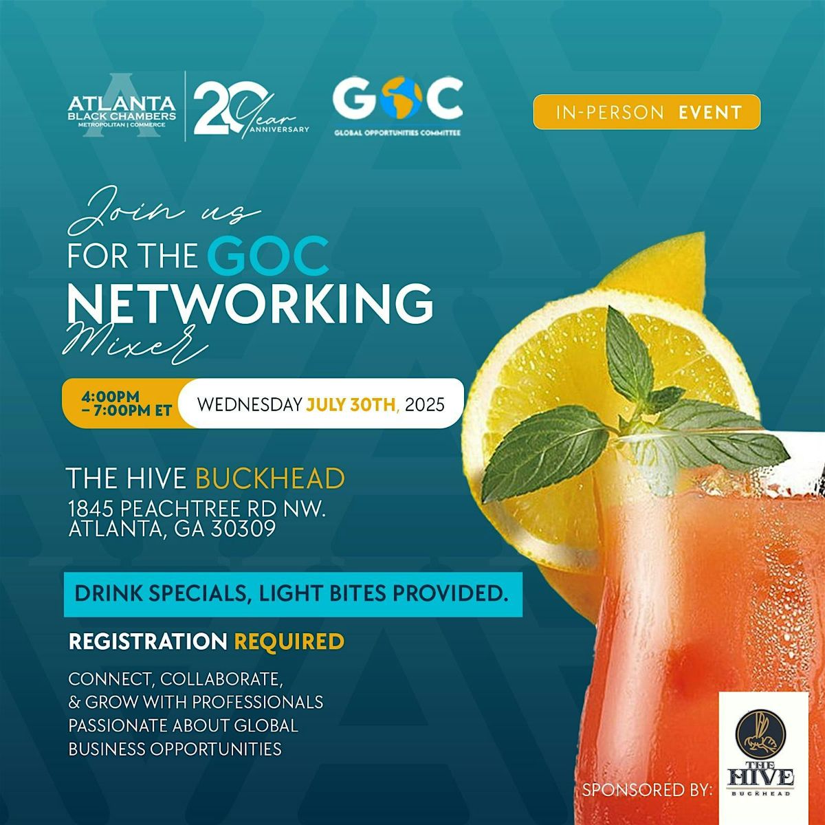 The Atlanta Black Chambers GOC Networking Mixer, 30 July | Event in Atlanta | AllEvents