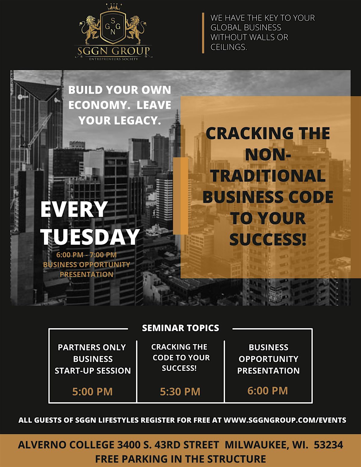 Cracking The Non-Traditional Business Code To Your Success | Event in Milwaukee | AllEvents