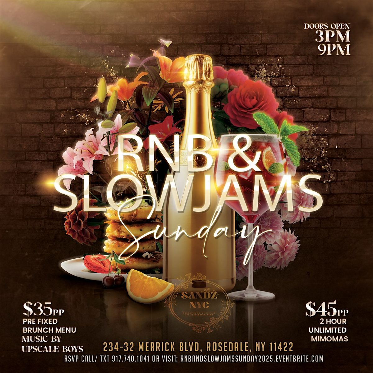 RNB & SLOWJAMS SUNDAY BRUNCH | Event in Queens | AllEvents