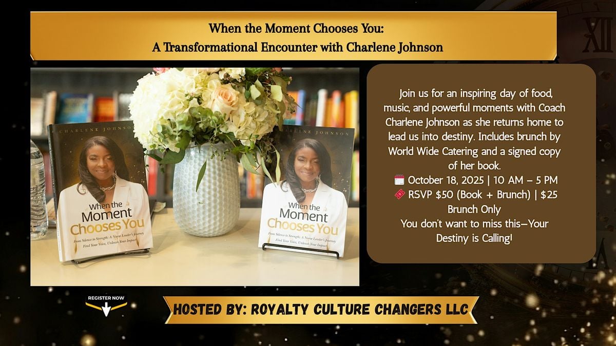 When the Moment Chooses You Book Signing and Meet and Greet, 18 October | Event in Canal Winchester | AllEvents