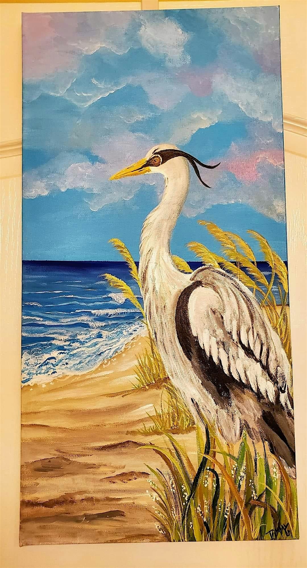 Heron on Canvas Painting Class, 19 July | Event in Ormond Beach | AllEvents
