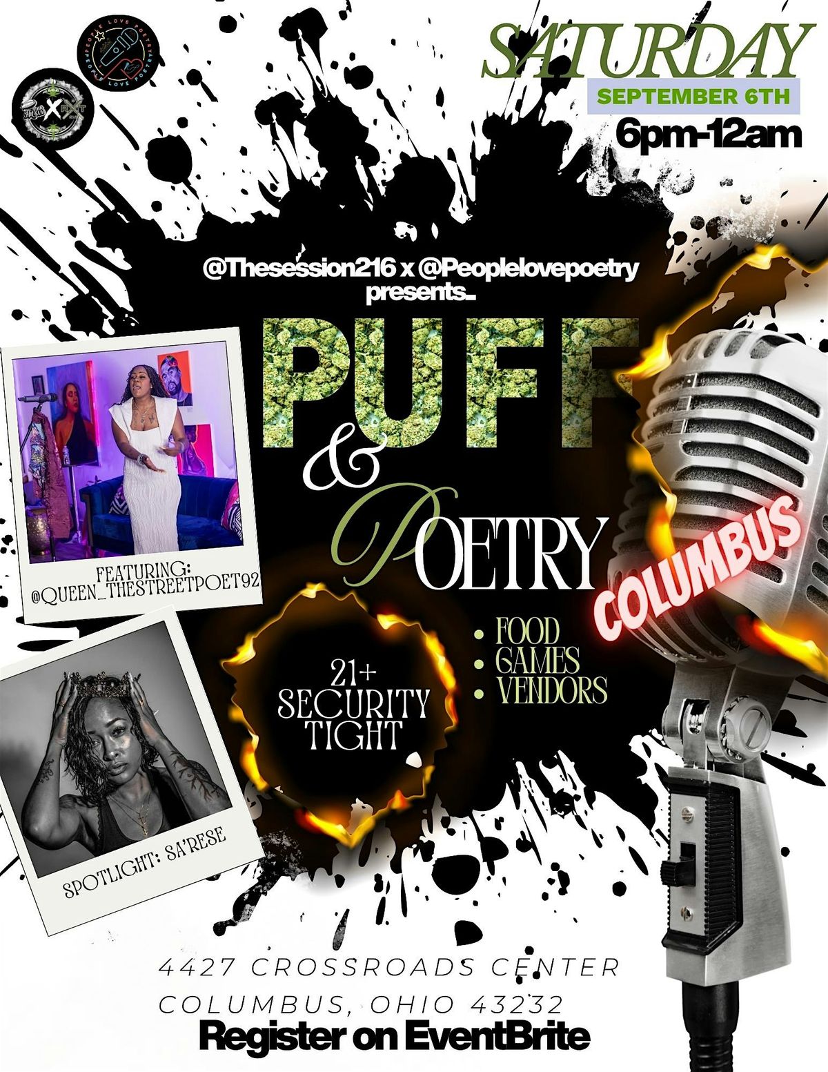 Puff & Poetry (Columbus, Ohio), 6 September | Event in Columbus | AllEvents