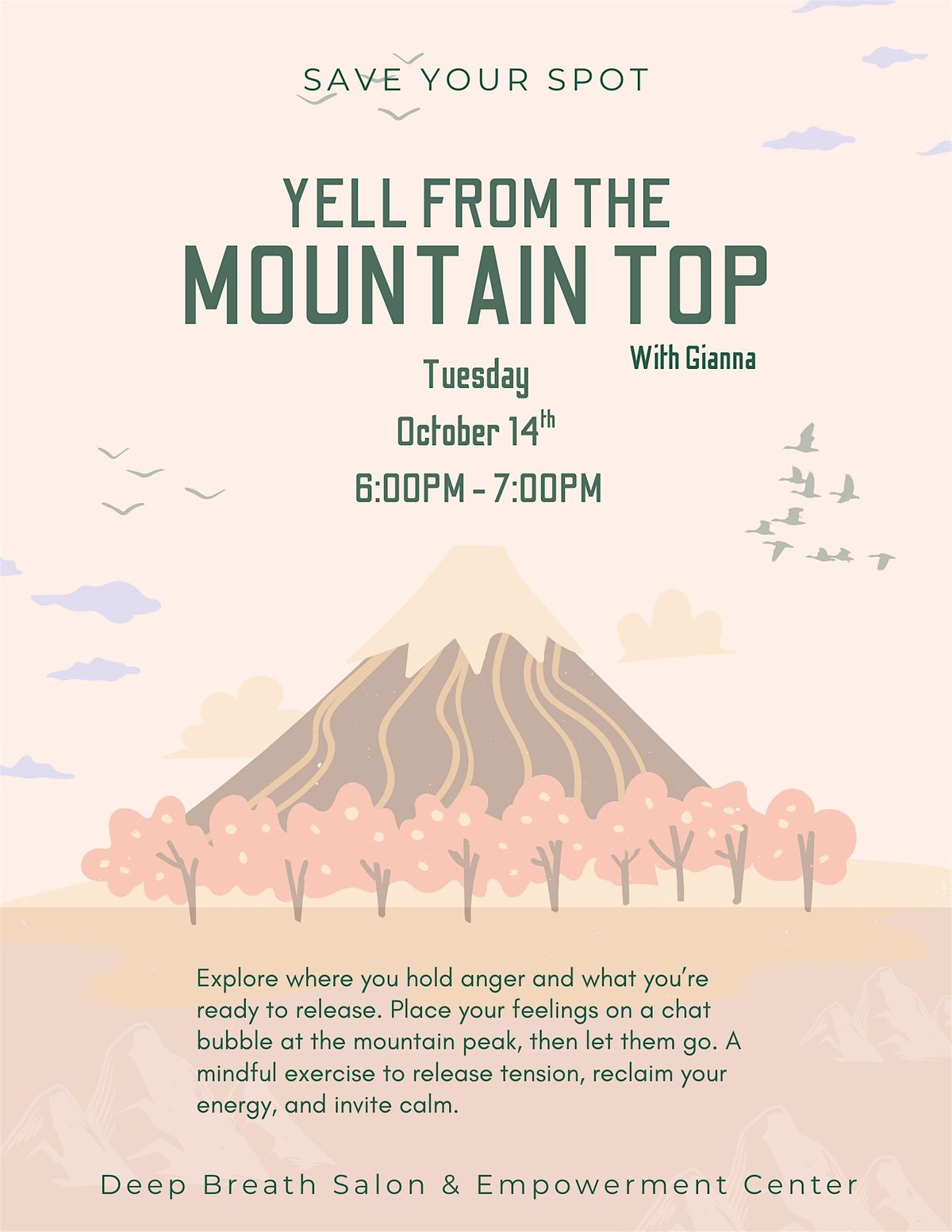 Yell From the Mountain Top, 14 October | Event in Cranston | AllEvents
