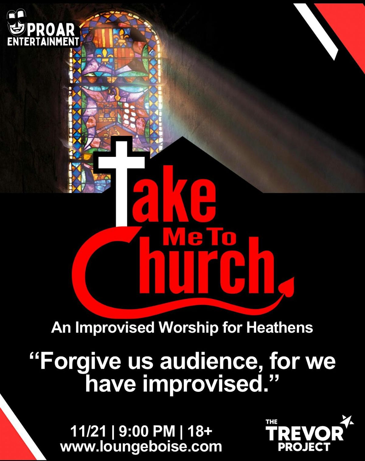 Take Me To Church: An Improvised Show for Heathens, 21 November | Event in Boise | AllEvents