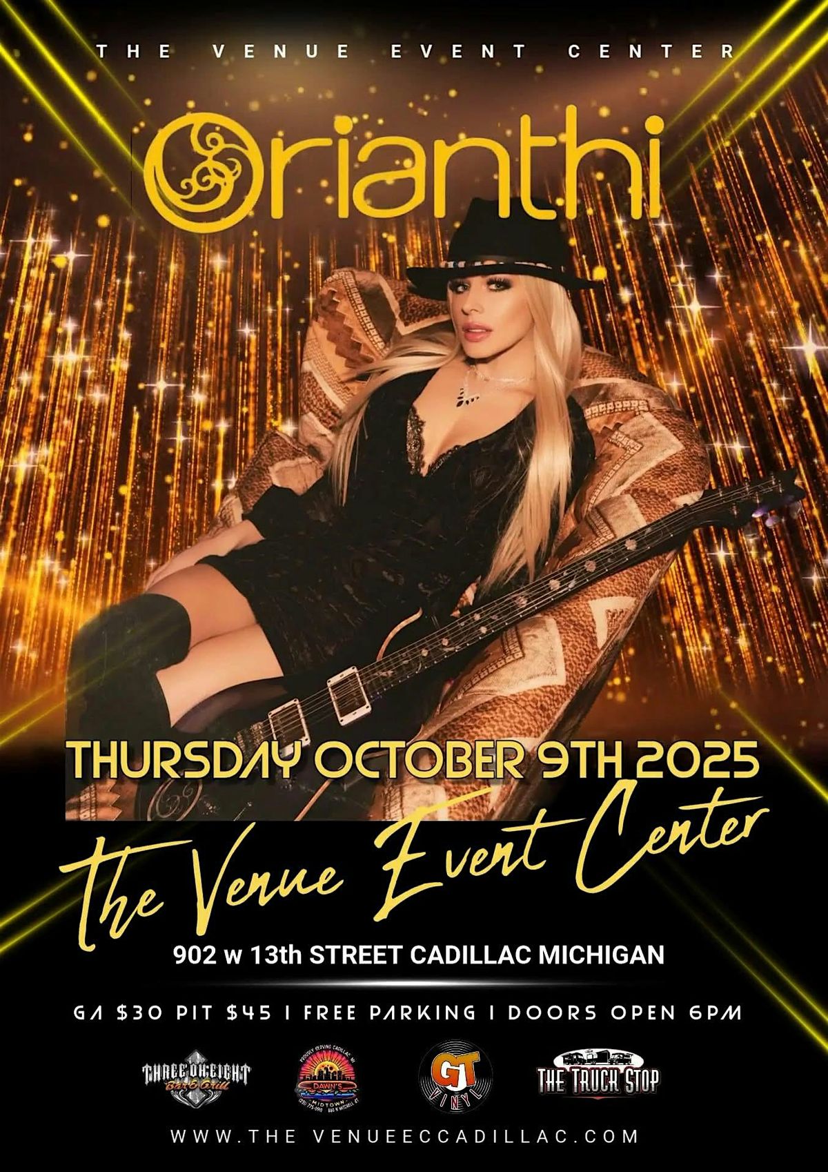 Orianthi Live, 9 October | Event in Cadillac | AllEvents