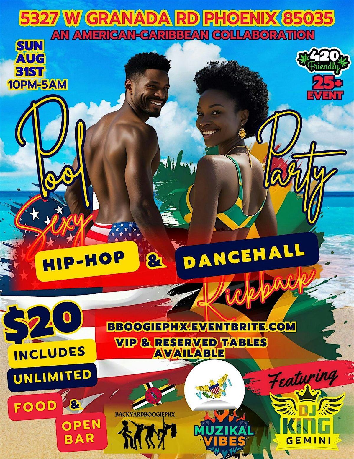 Sexy Hip-hop & Dancehall Pool Party - 25+ Event NO REFUNDS, 31 August | Event in Phoenix | AllEvents