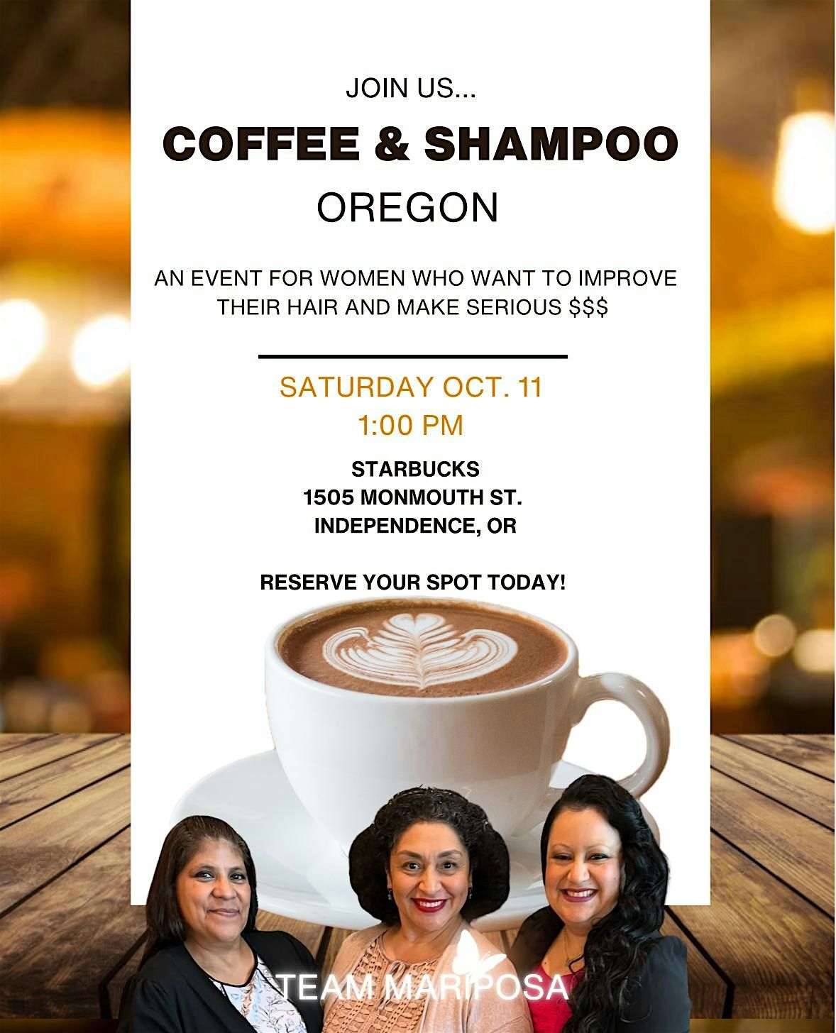 Coffee & Shampoo, 18 October | Event in Monmouth | AllEvents