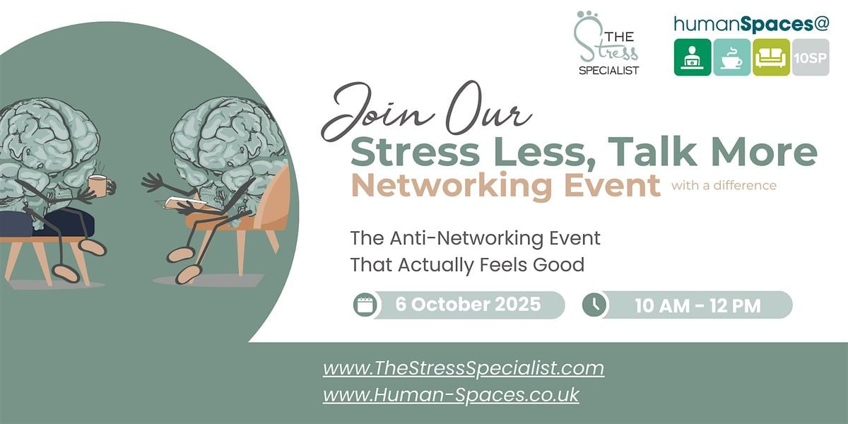 Stress Less, Talk More: The Anti-Networking Event That Actually Feels Good, 6 October | Event in Leeds | AllEvents