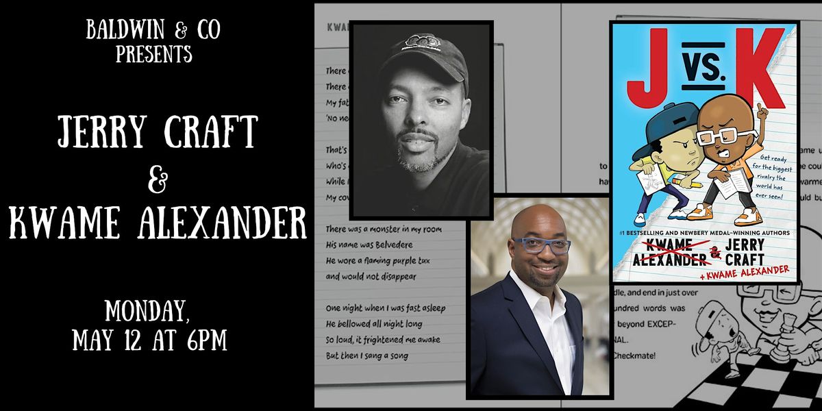 Jerry Craft & Kwame Alexander at Baldwin & Co Bookstore, 12 May | Event in New Orleans | AllEvents