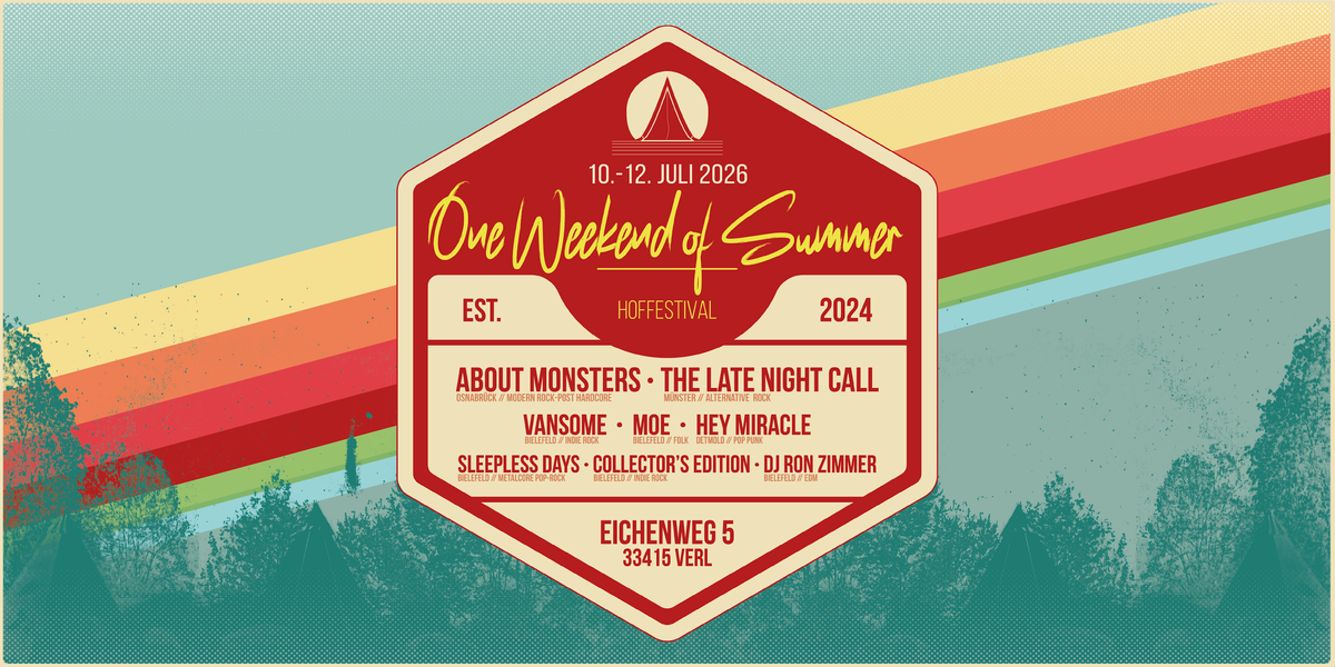 One Weekend of Summer, 10 July | Event in Verl | AllEvents