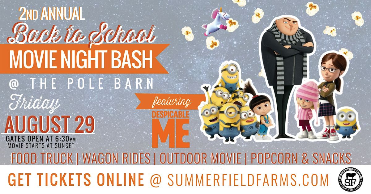 Back to School Movie Night Bash, 29 August | Event in Summerfield | AllEvents