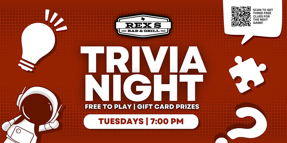 Trivia Night at Rex's Bar & Grill, 3 June | Event in Fort Worth | AllEvents