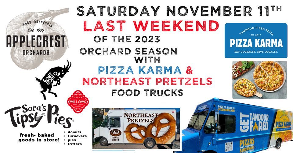 PIZZA KARMA FOOD TRUCK & NORTHEAST PRETZELS AT APPLECREST ORCHARDS