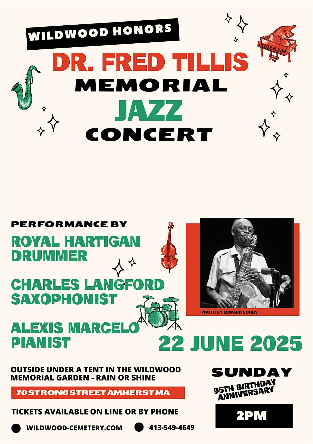 Wildwood Honors: Dr. Fred Tillis Memorial Concert, 22 June | Event in Amherst | AllEvents