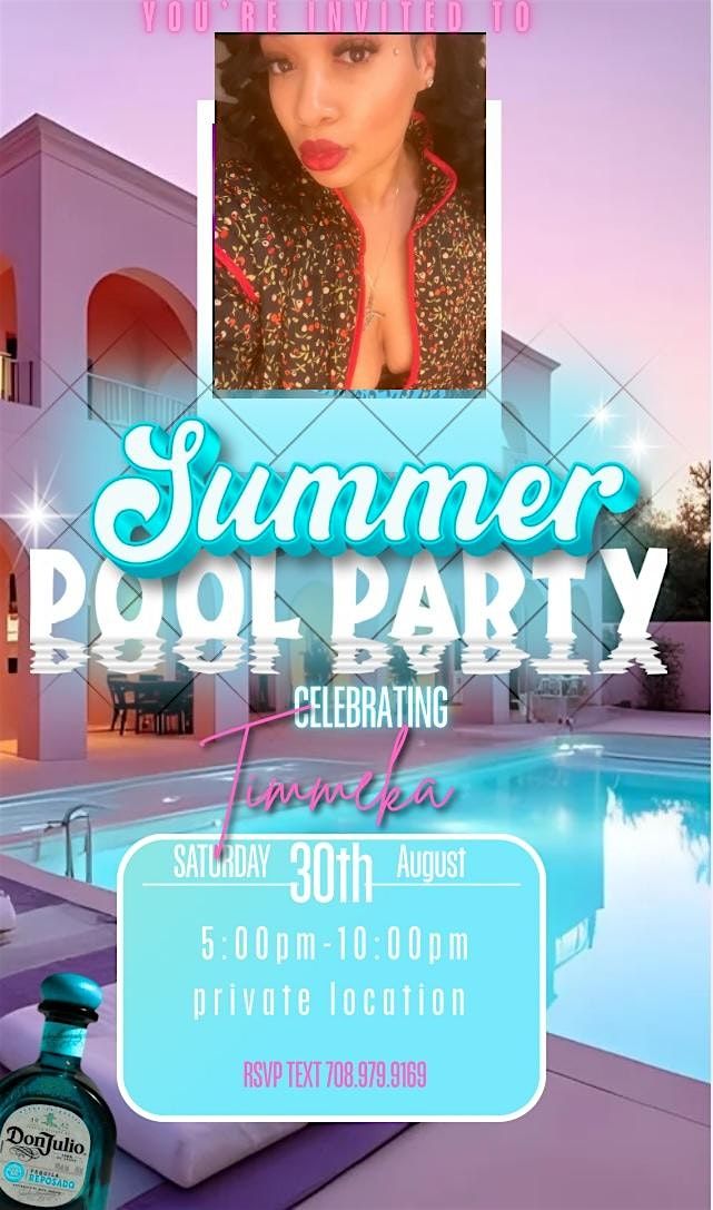Timmeka’s pool party!!!, 30 August | AllEvents