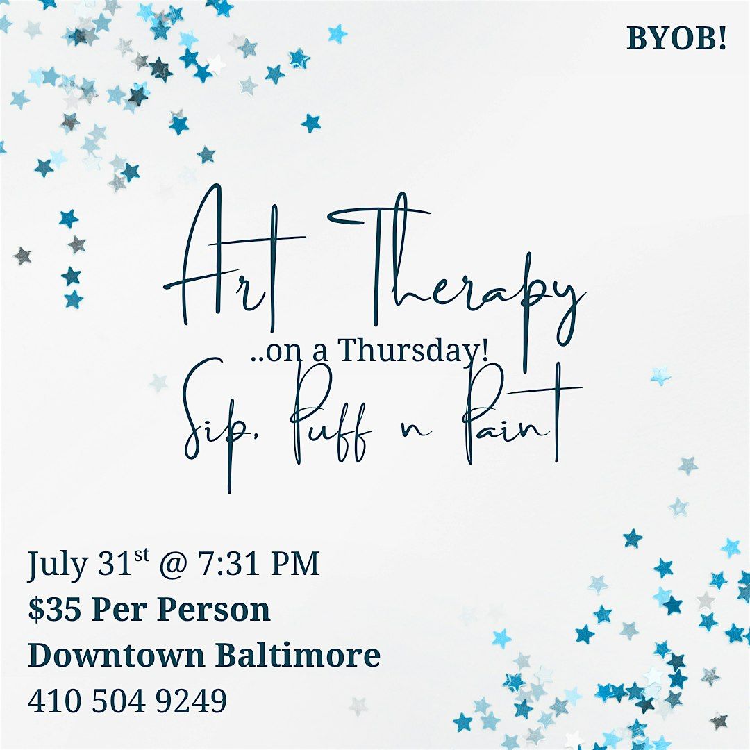 Art Therapy: Sip, Puff & Paint Experience, 31 July | Event in Baltimore | AllEvents