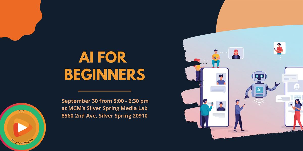 AI For Beginners Class (In Person), 30 September | Event in Silver Spring | AllEvents